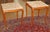 French Pair of Vintage Marble Top Walnut Louis XV French Style End Tables For Sale - Image 3 of 15