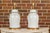 Wood Asian Modern White Porcelain Lidded Urns on Gilded Bases - Pair For Sale - Image 7 of 12