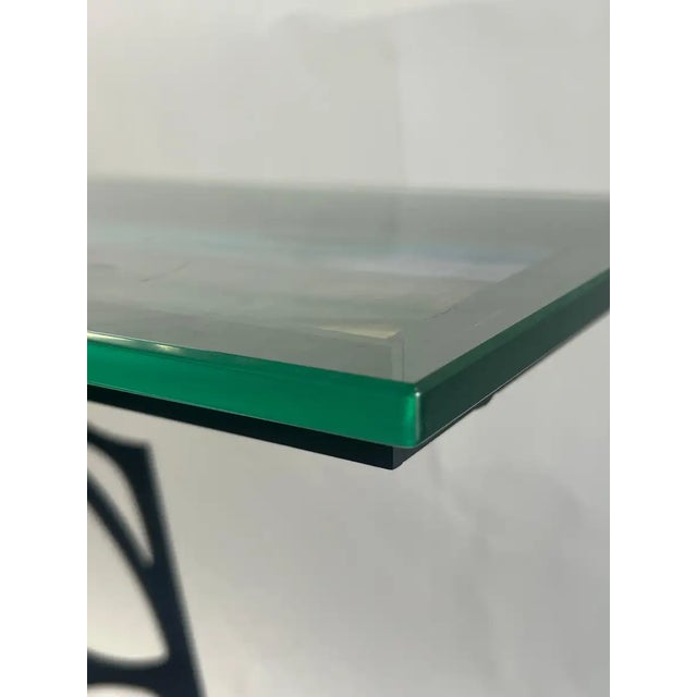 Sabra Richards Art Glass & Steel Sculptural Console Table, Signed & Dated 2008 For Sale - Image 12 of 18