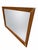Mid-Century Modern Mid-Century Modern Large Walnut & Brass Wall Mirror For Sale - Image 3 of 5