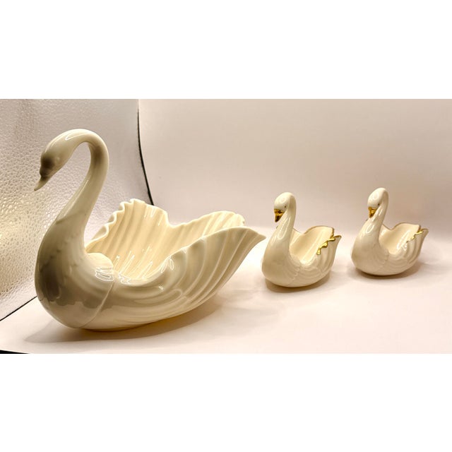 Vintage Lenox Porcelain Swans - Family of 3! For Sale In New York - Image 6 of 11