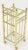 Mid-Century Modern Brass and Glass Square Stand Table Cart Pedestal on Wheels For Sale - Image 10 of 13