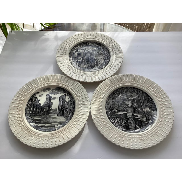 Royal Cauldun England has been making fine china in England since 1774. These three vintage plates depict quintessential...