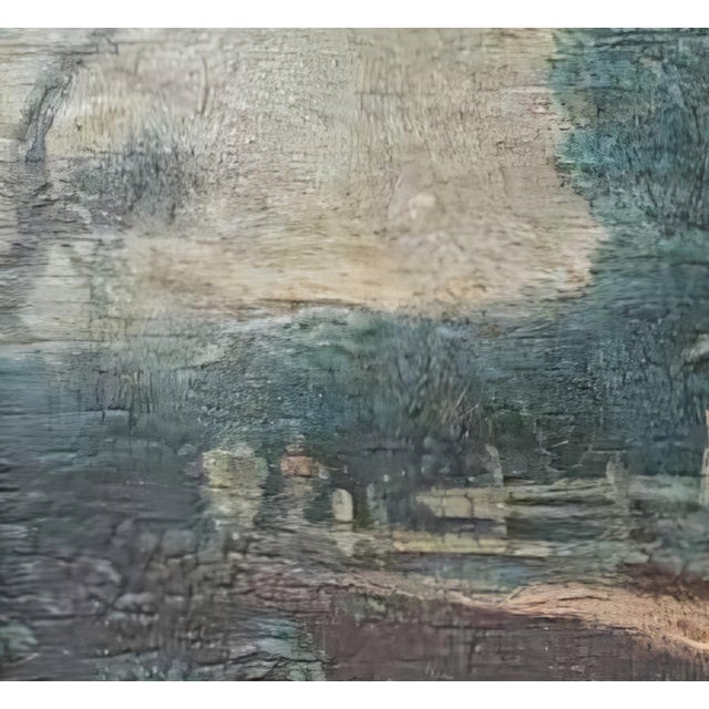 Pair of Flemish Cabinet Landscapes, Oil on Oak Panel, 17th Century. For Sale - Image 6 of 10