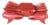 Red Painted Wooden Carved Vintage Crab Style Coffee Table Base For Sale