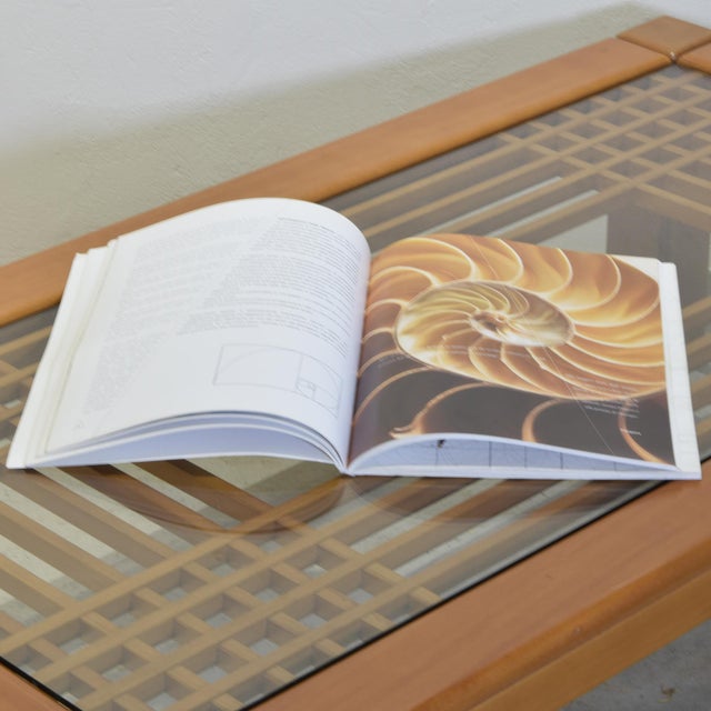 Coffee Table in Wood and Glass with Geometric Grid by Ettore Sottsass for Santambrogio e De Berti, 1970s For Sale - Image 6 of 12