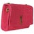Boho Chic Pink Raffia Medium Kate Chain Bag For Sale - Image 3 of 9
