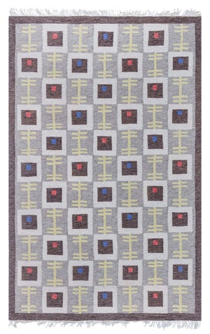Doris Leslie Blau Vintage Swedish Flat Woven Rug