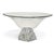 Contemporary Shannon Crystal by Godinger Frosted Rose Bouquet Pedestal Bowl, 14", Ireland For Sale - Image 3 of 8