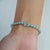 Classic 5.07 Ct Bezel-Set Round Natural Turquoise Tennis Bracelet in 925 Silver For Sale - Image 10 of 14
