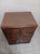 Vintage Wooden Storage Cabinet Two Small Drawers Shutter Door Heywood Wakefield For Sale - Image 4 of 7