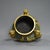 Yellow Pure Copper Cloisonne Filigree Flying Beast Incense Burner Censer - Gilt Gold Body With Colored Enamel For Sale - Image 8 of 9