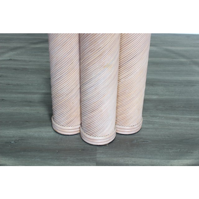 Vintage Pencil Reed Dining Table & 4 Chairs For Sale - Image 4 of 11