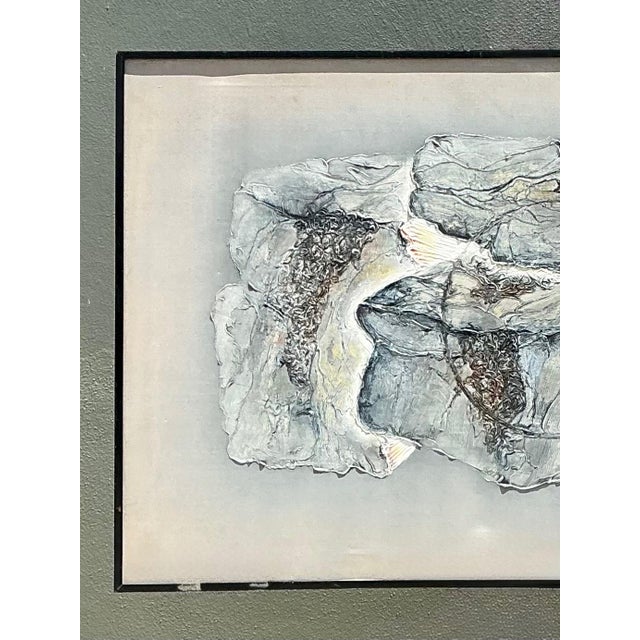 Wood Vintage Mixed Media Abstract Relief Painting For Sale - Image 7 of 18