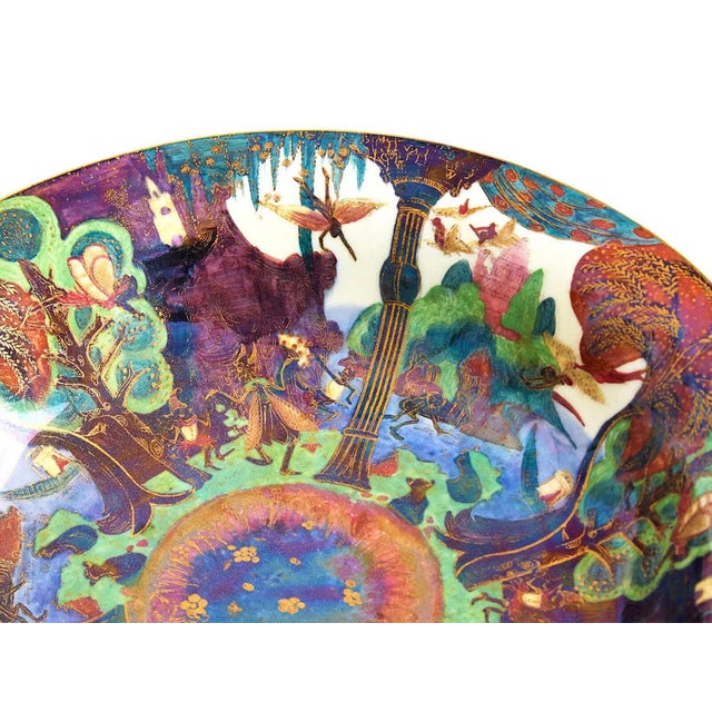 Art Deco 1920s Wedgwood Fairyland Lustre Charger "Garden of Paradise", Daisy Makeig-Jones For Sale - Image 3 of 4
