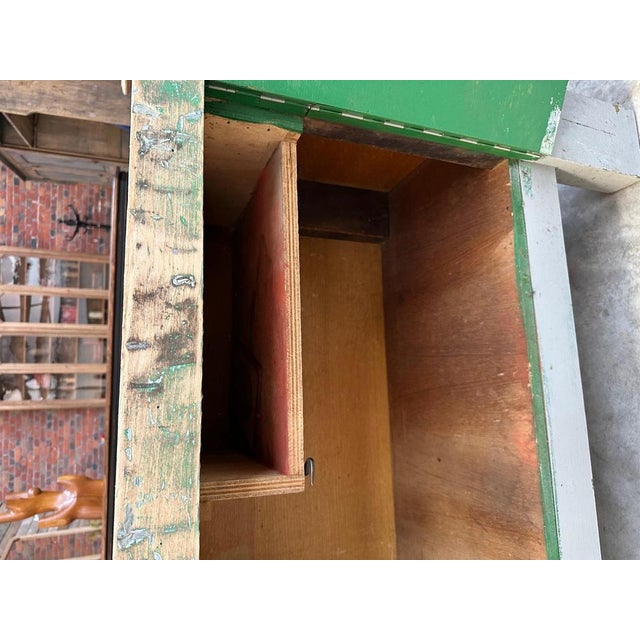 Gray Vintage Carpenter's Workbench, 1960s For Sale - Image 8 of 18