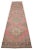 1960s 1960s Traditional Turkish Runner Rug Hand Knotted Distressed Low Pile Pink Hallway Decor For Sale - Image 5 of 10