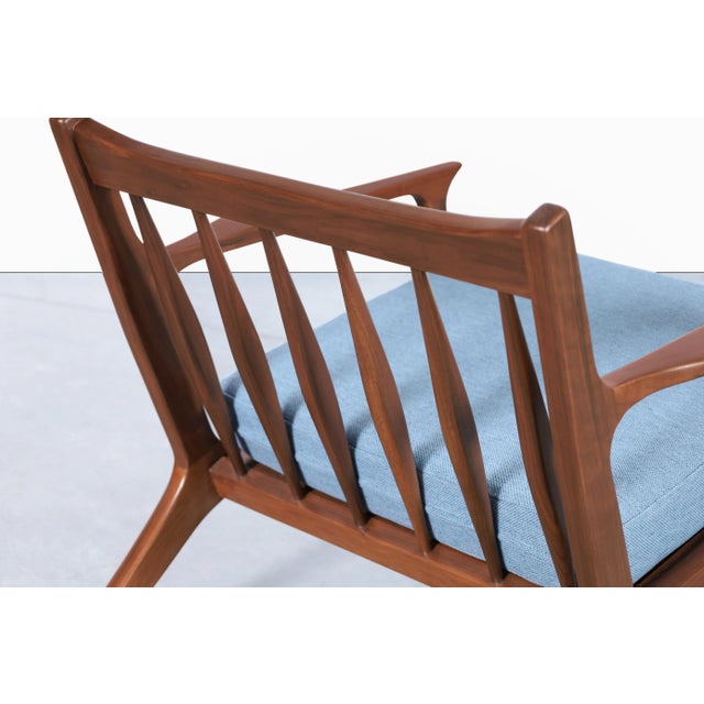 Danish Modern Walnut Lounge Chairs After Ib Kofod Larsen For Sale - Image 12 of 12