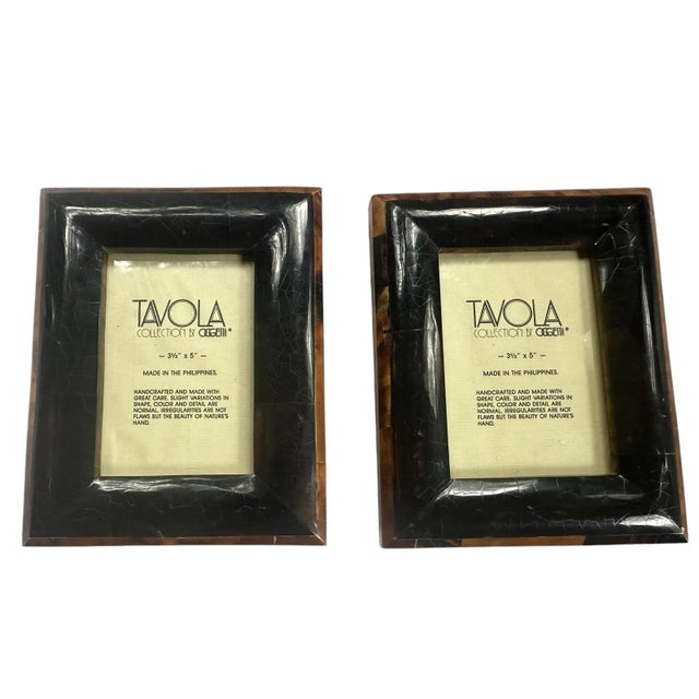 Contemporary Vintage Tavola Collection by Oggetti Photo Frames - a Pair For Sale - Image 3 of 10