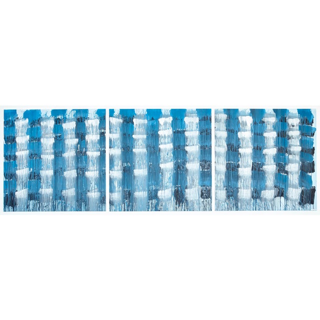 Exploring blue monochrome and relaxed repetition. Reflecting the patterns of clouds during the final hour of light before...