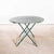 Green Round Dark Green Metal Folding Dining Table, 1950s For Sale - Image 8 of 8