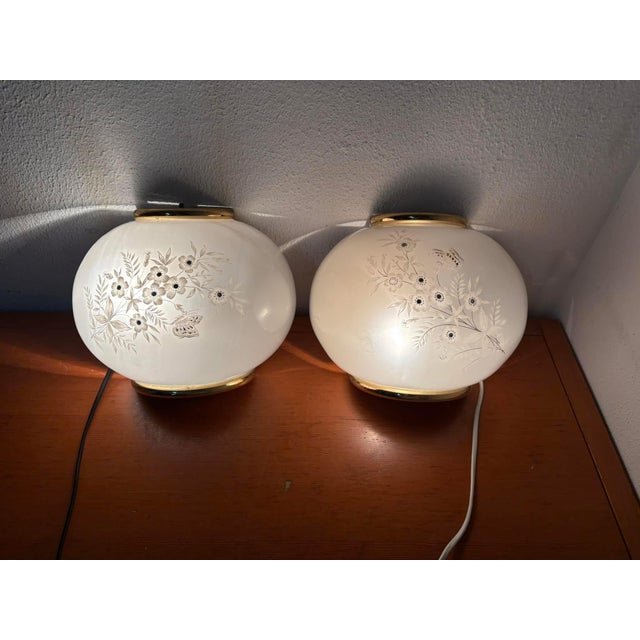 Glass Wall Lights, 1970s, Set of 2 For Sale - Image 10 of 11