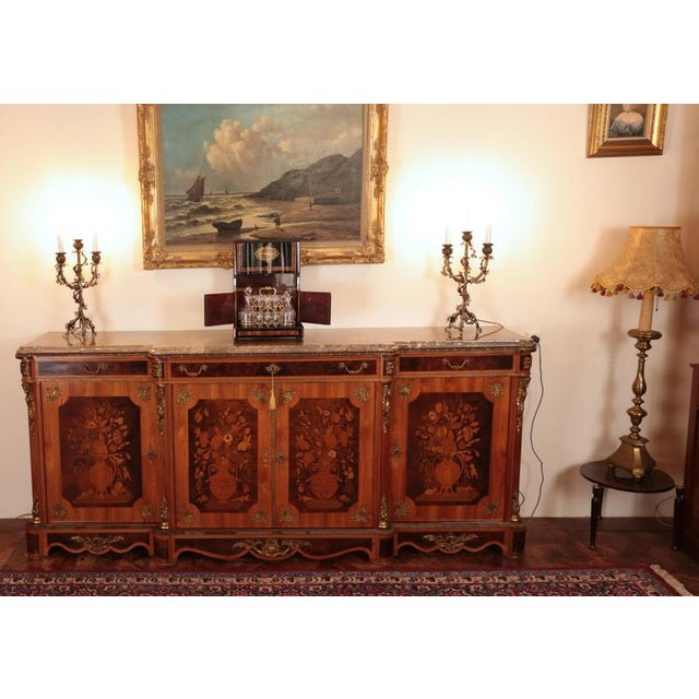 Neoclassical Italian Inlaid Chest of Drawers For Sale - Image 12 of 13