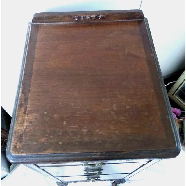 Chestnut Early 20th Century Antique Solid Wood Cabinet For Sale - Image 8 of 11