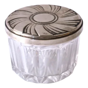 Sterling Silver Jewelry Box With Vanity Mirror by Towle