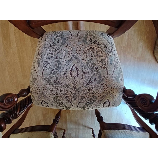 Ethan Allen British Classics Livingston Dining Table and Chairs 9 Pieces Chairish