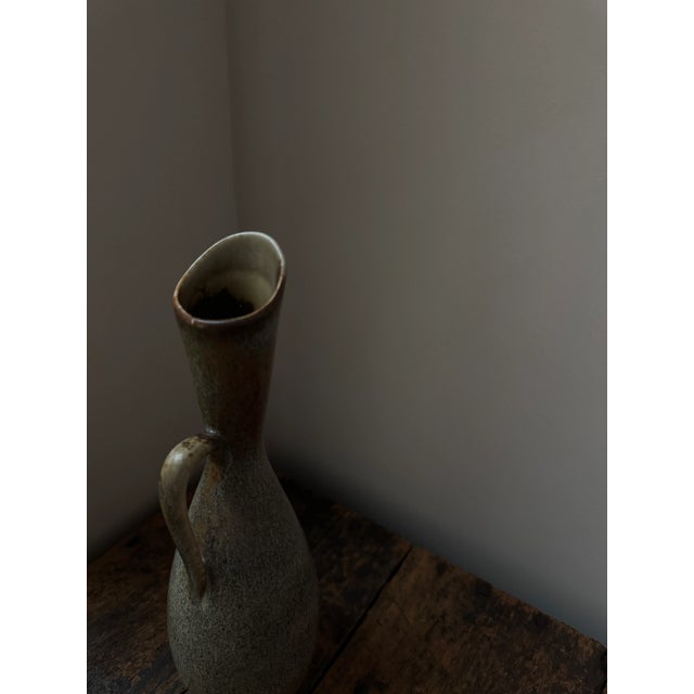 1950's Large Midcentury Vase With Handle by Carl Harry Stålhane, Rörstrand, Sweden For Sale - Image 9 of 12