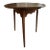 18th Century Georgian English Elm Cricket Table With Scalloped Apron For Sale