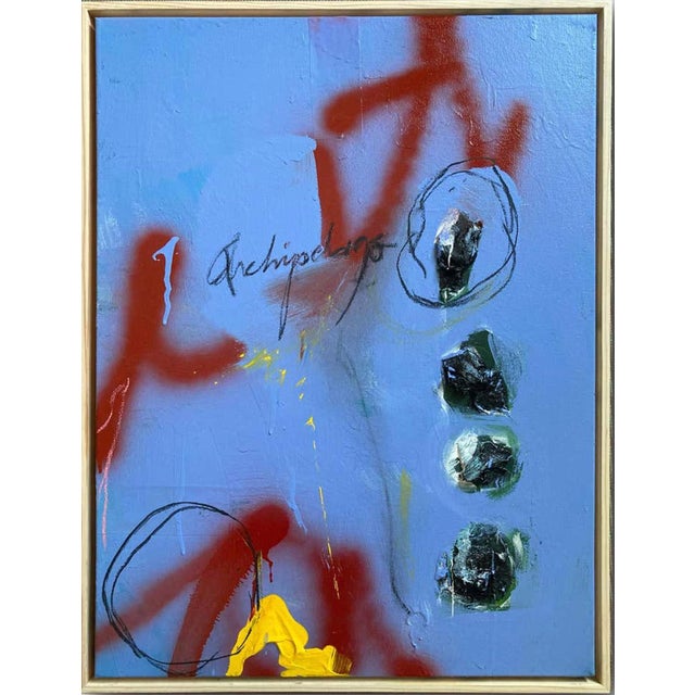 2020s Rosetta #15 (Framed Contemporary Abstract Multimedia Painting), G. Campbell Lyman For Sale - Image 5 of 7