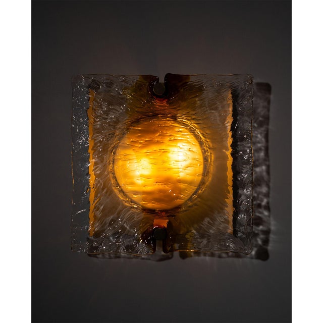 1960s Large Wall Lamp by Toni Zuccheri for Venini, Italy, 1960 For Sale - Image 5 of 13