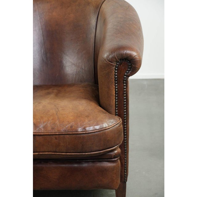 Club Chair in Sheepskin Leather For Sale - Image 9 of 15