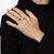 14ct Aquamarine Ring Icy Blue Vintage Mid Century 14k Gold Emerald Cut Ruby, Size 6.5 For Sale In Los Angeles - Image 6 of 7