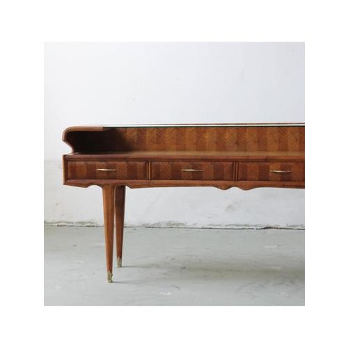 Brown Low Console Table, Italy, 1950s For Sale - Image 8 of 18