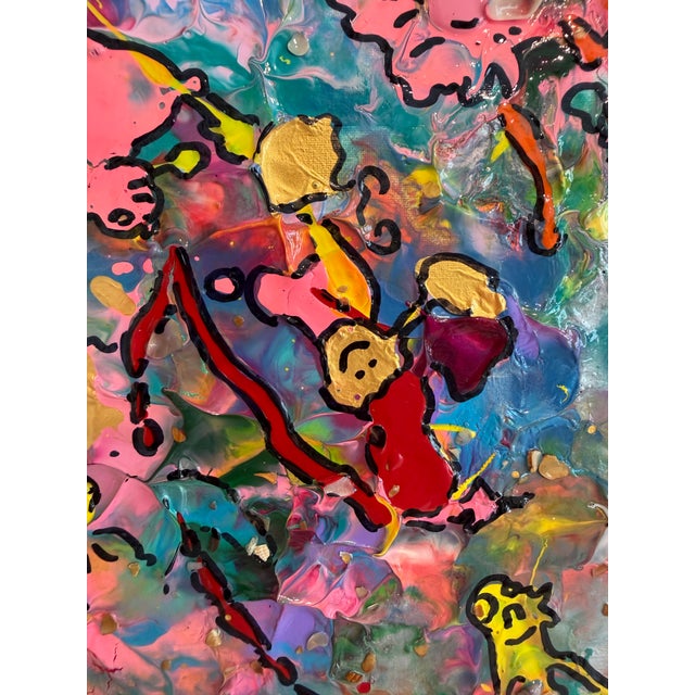 Serg Graff "Whose Tracks" Abstract Painting Framed Outsider Art Coa For Sale In Jacksonville, FL - Image 6 of 9