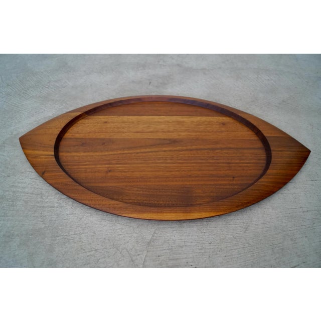 Jens Quistgaard 1960's Mid-Century Danish Modern Solid Walnut Tray For Sale - Image 4 of 13