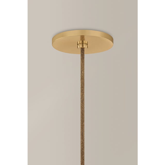Mitzi Alexandra 20 in. 1 Light Pendant in Aged Brass Finish For Sale - Image 9 of 15