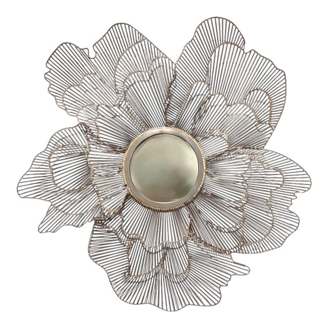 Studio a Home Iron Poppy Mirror by Global Views For Sale