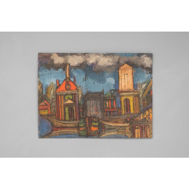 After Buffet, Compositions, Oil Paintings, 1970, Set of 11 For Sale - Image 10 of 18