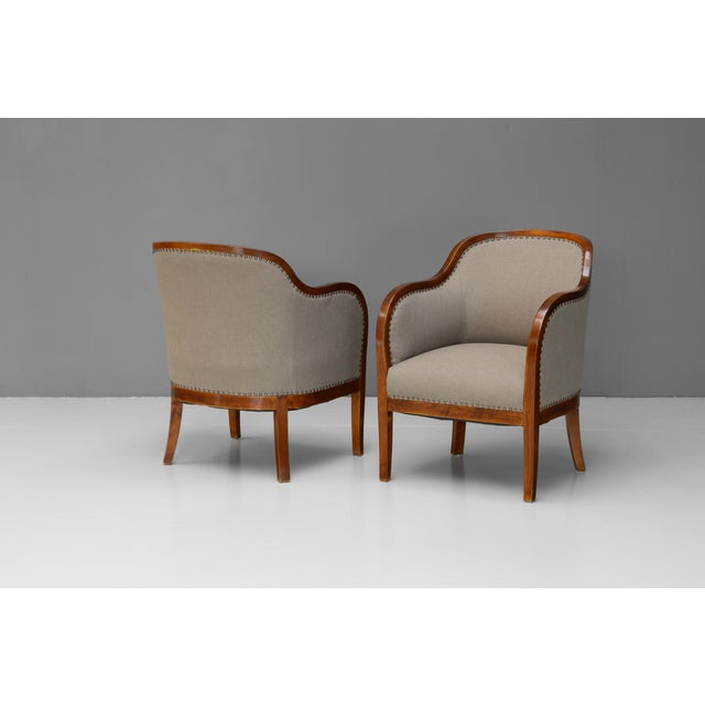 Vintage Swedish Armchairs, 1930s, Set of 2 For Sale - Image 4 of 11