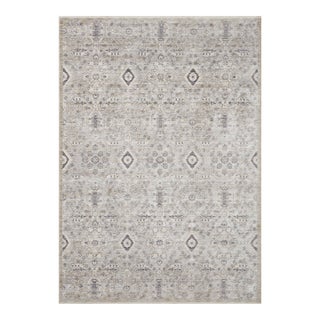 Amber Lewis x Loloi Zuma Silver / Sky 11'-6" x 15'-7" Area Rug For Sale