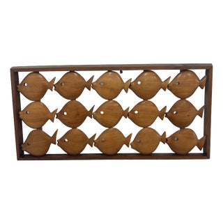 Mid-Century German School of Fish Wall Decoration, 1950s For Sale