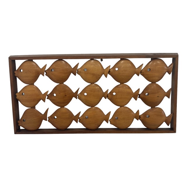 Mid-Century German School of Fish Wall Decoration, 1950s For Sale