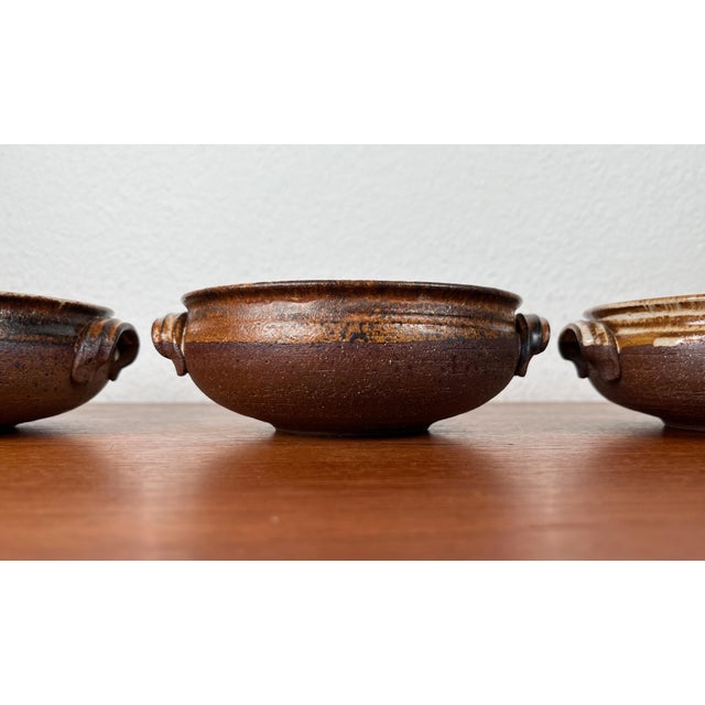 Vintage Danish Studio Pottery Bowls from Aase & Leif Vange Keramik, Set of 3 For Sale - Image 10 of 18