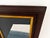 Brown Visualization" Abstract Art in Antique Frame, Seascape Painting Transitional Wall Art by JTS For Sale - Image 8 of 10