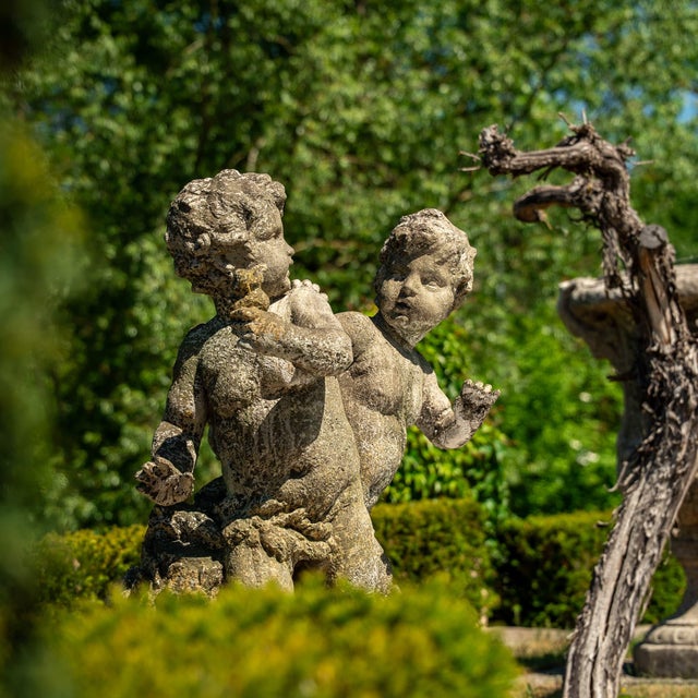 Stone Unknown, Playing Putti, 1990s, Stone For Sale - Image 7 of 14
