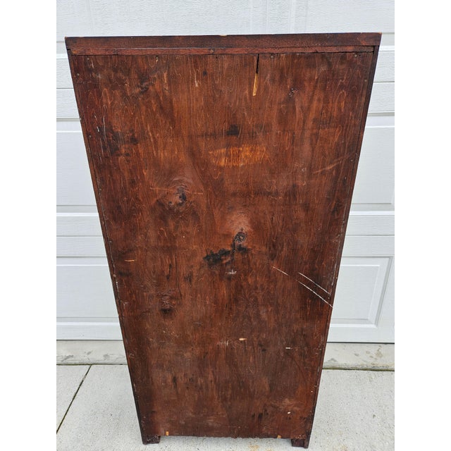 Wood Antique Mahogany Open Bookcase - Adjustable Shelves For Sale - Image 7 of 18